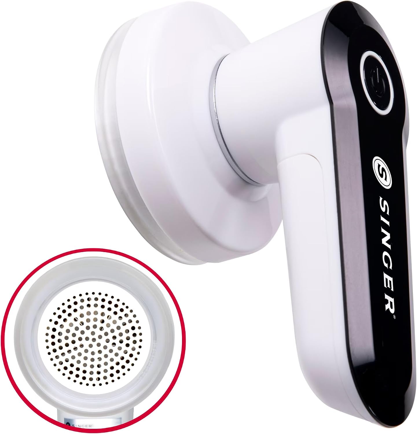 SINGER® Afeitadora de tela compacta y portátil y removedor de pelusa