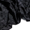stretch crushed velvet fabric by meter soft velvet upholstery fabric for DIY crafts Sewing Clothes Apparel Costume reupholster sofa chairs 100*160cm (39*63in)(Color:black)