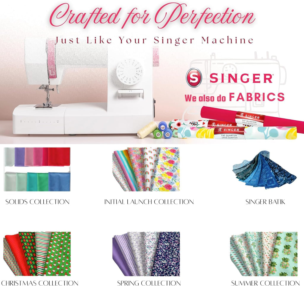 Singer Cotton Print Fabric, 100% Cotton, 1 Yard Precut, Red and White Dots