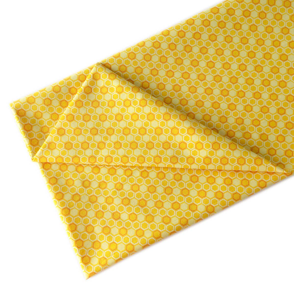Joocolor Cotton Fabric Bee Honeycomb Design by The Yard for Sewing DIY Crafting Fashion Design Full Width cuttable 36 x 43inches (91x109cm) color003