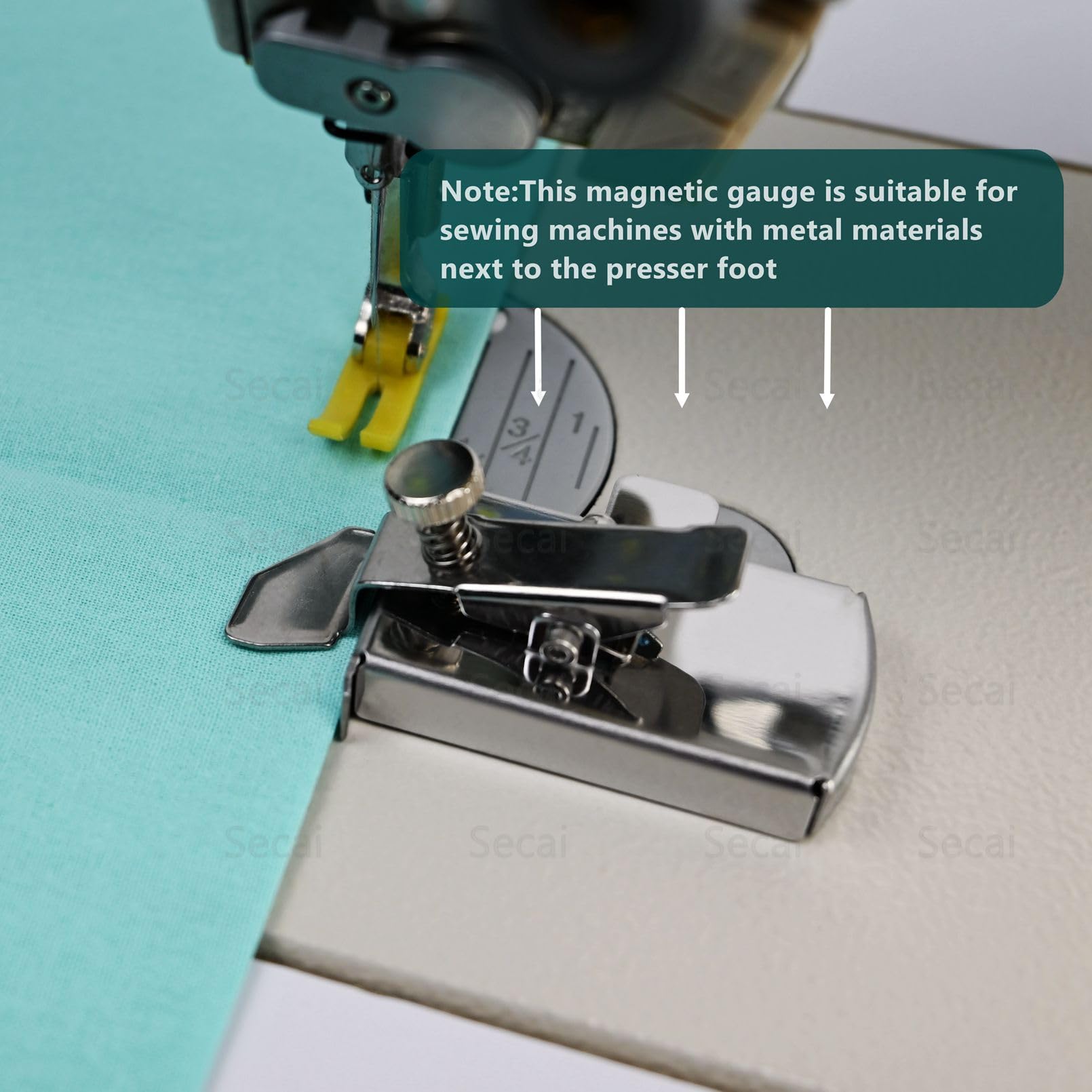 Magnetic Seam Guide for Sewing Machine