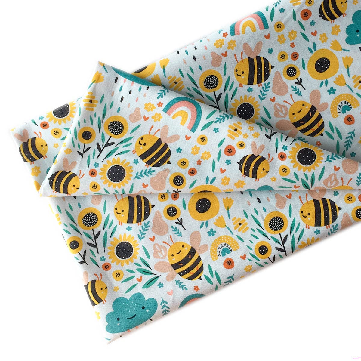 Joocolor Cotton Fabric by The Yard for Sewing DIY Crafting Fashion Design Full Width cuttable 36 x 43inches (91x109cm) color005