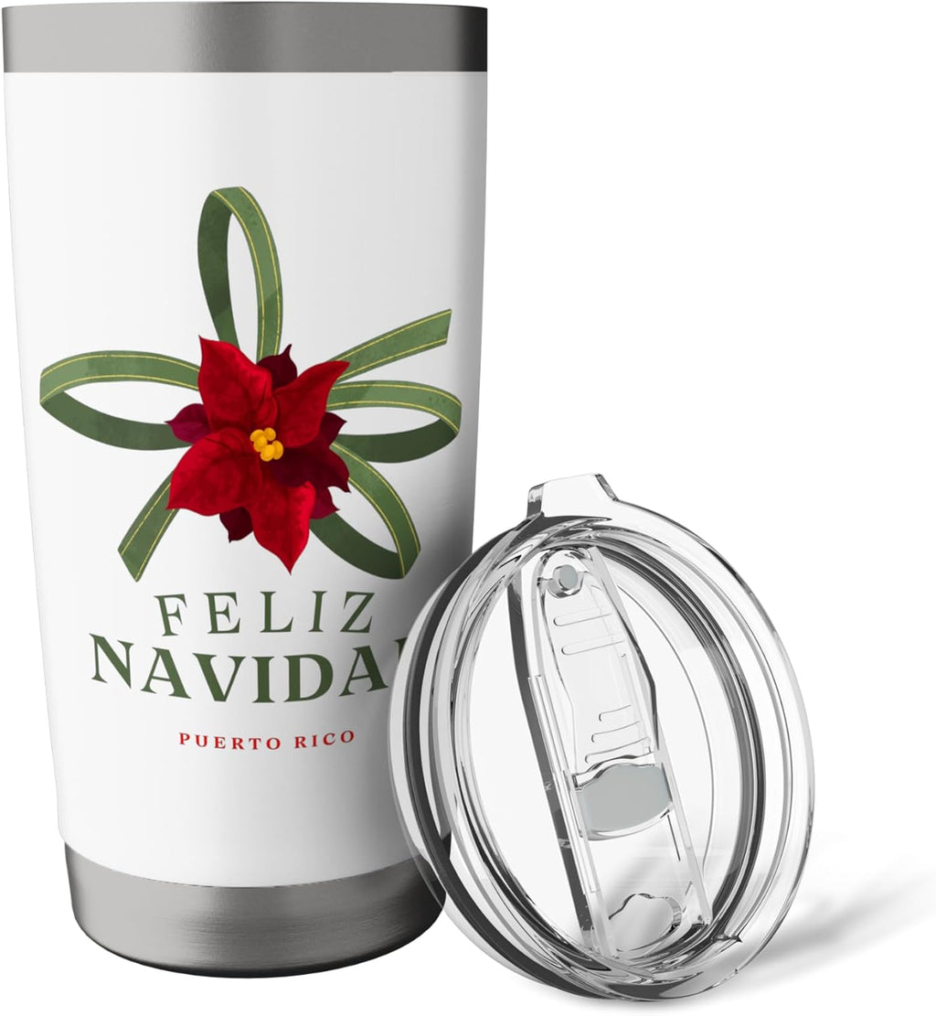 Feliz Navidad - Vaso aislado de acero inoxidable