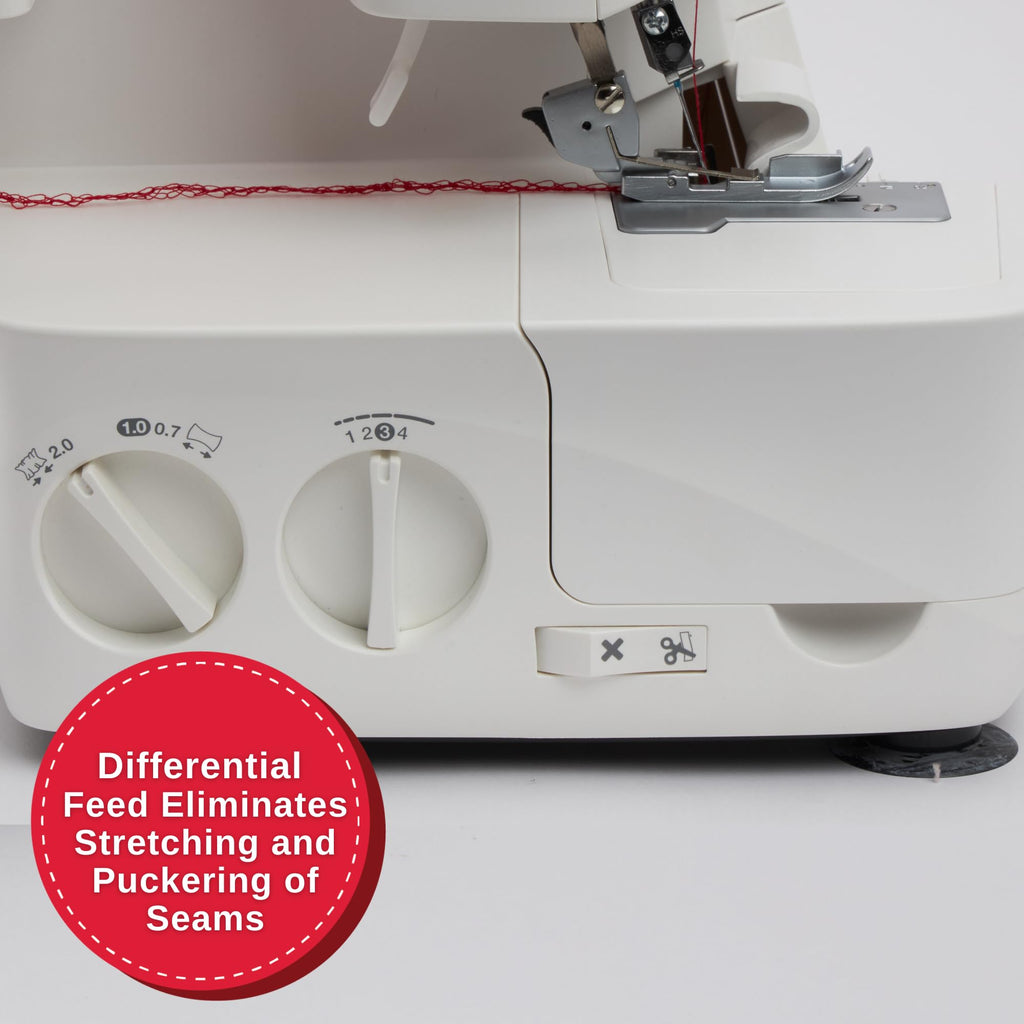 SINGER® S0080 Serger Next Evolution Overlock Machine, 8 puntadas