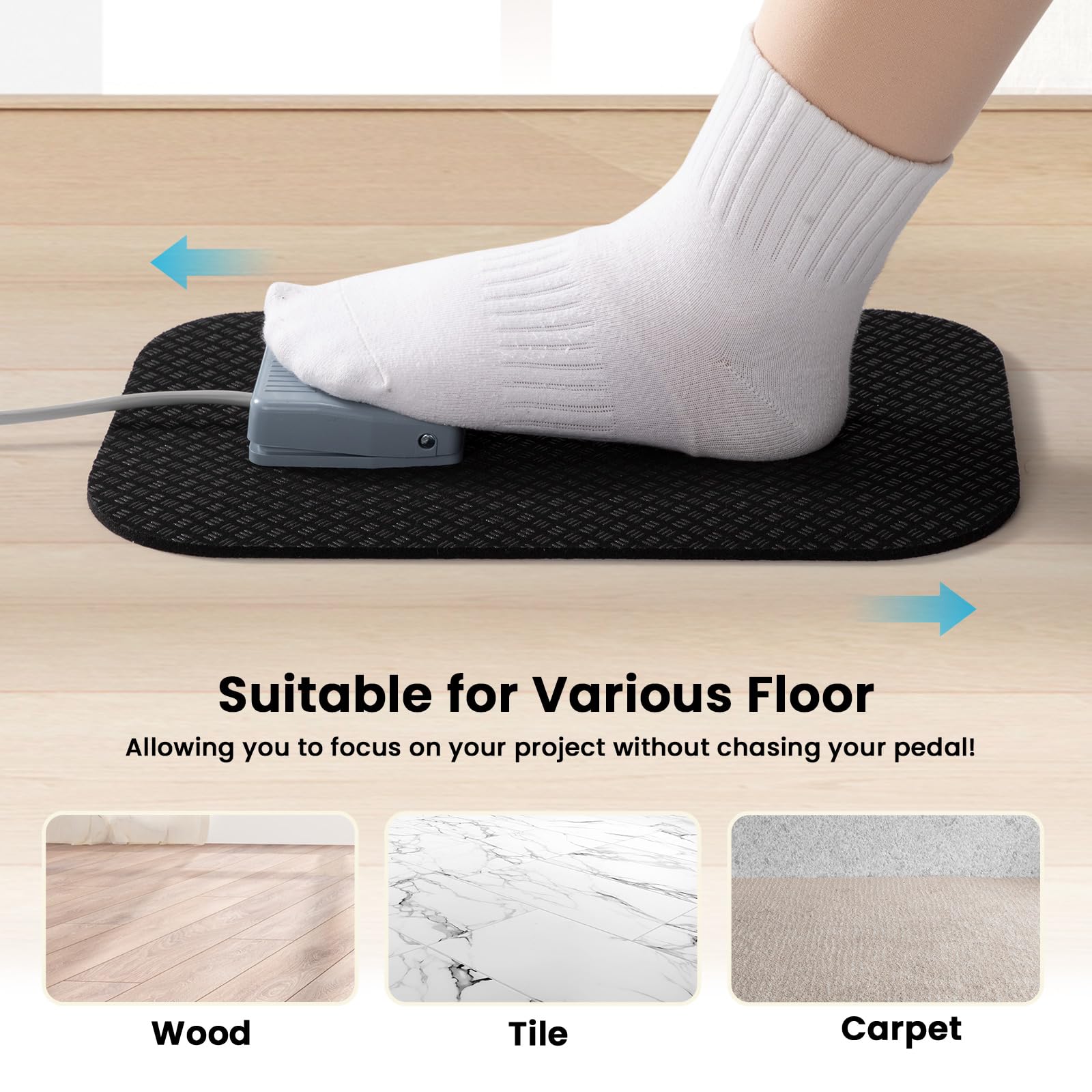 Upgrade 2 Sizes Sewing Machine Muffling Mat