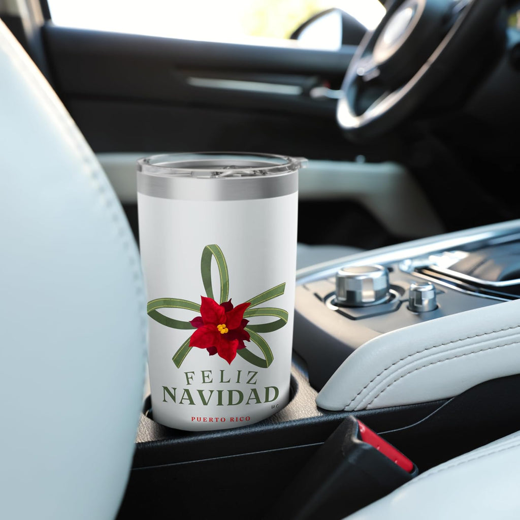Feliz Navidad - Vaso aislado de acero inoxidable