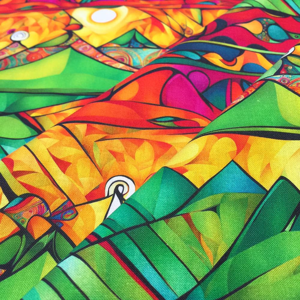 Joocolor 100% Cotton Fabric by The Yard for Quilting Sewing Crafting (JC-015)