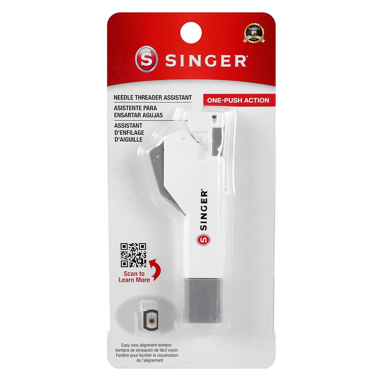 SINGER Asistente de enhebrador de agujas - Enhebrador automático de agujas de coser a