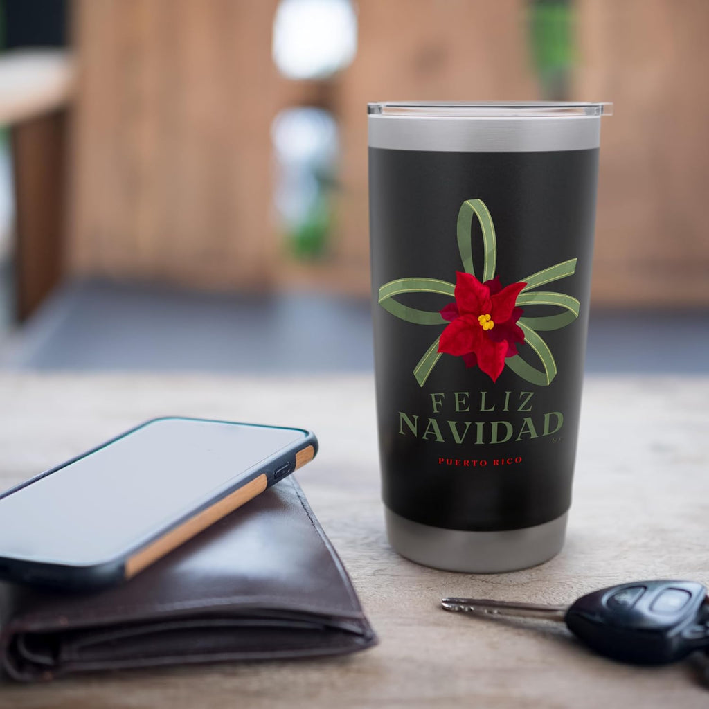 Feliz Navidad - Vaso aislado de acero inoxidable