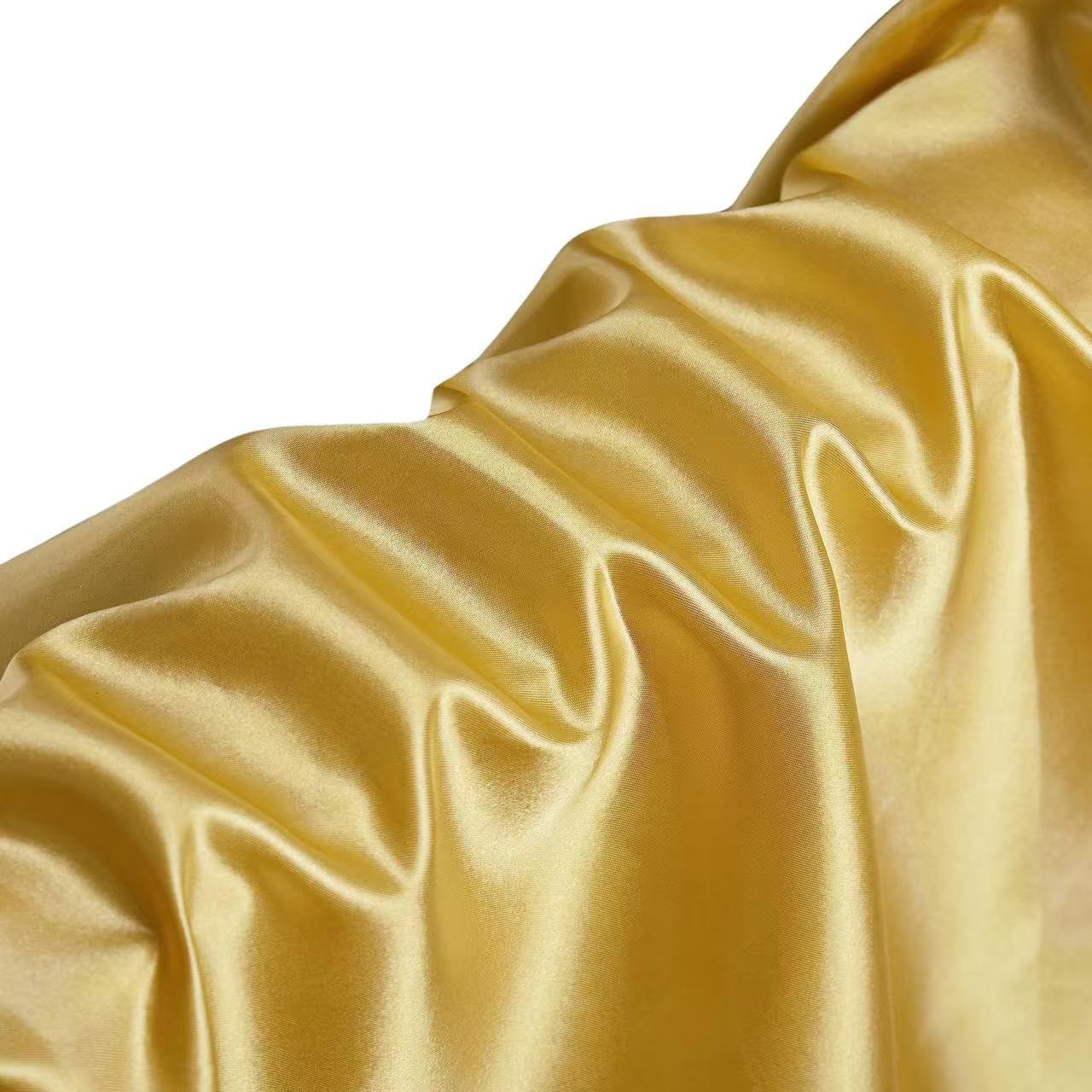 1 Yard 63" Wide Gold Silky Satin Fabric for Wedding,Decoration,Party,Fashion,Apparel,DIY Crafting,Sewing