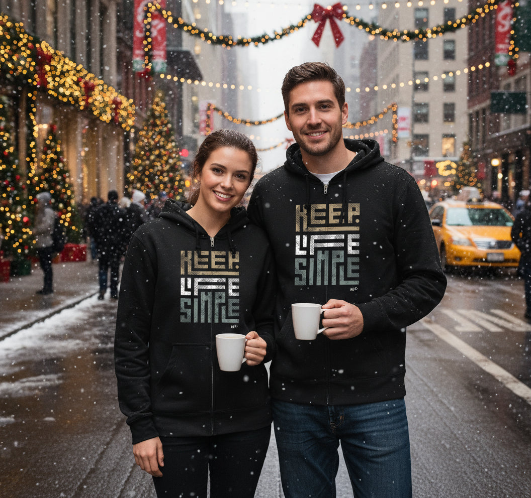 Keep Life Simple Zip Hoodie