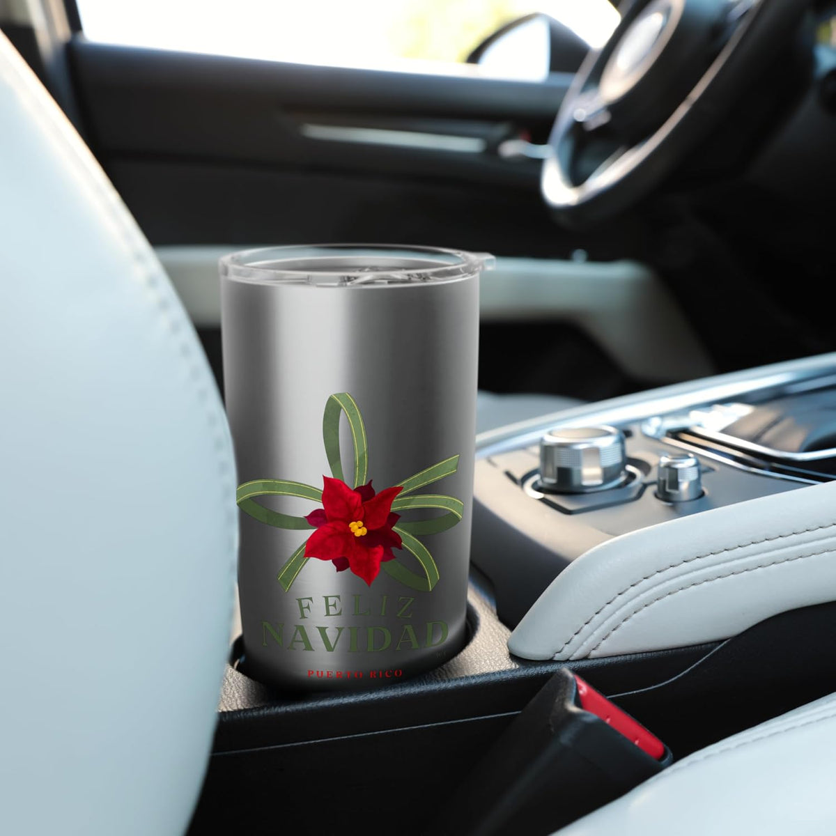 Feliz Navidad - Vaso aislado de acero inoxidable