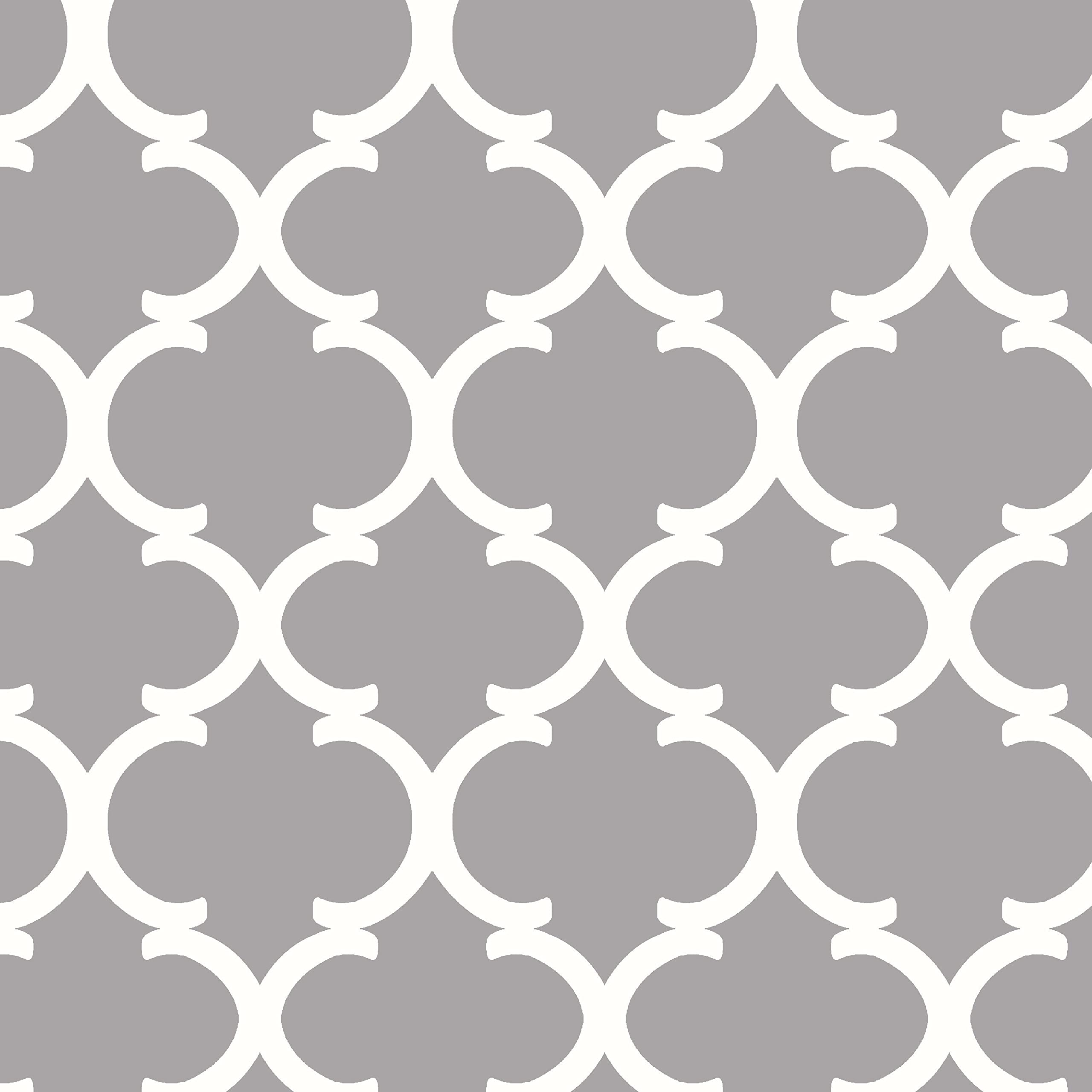 Stitch & Sparkle 100% Cotton Duck 54" Ogee Curl Grey Color Sewing Fabric by The Yard