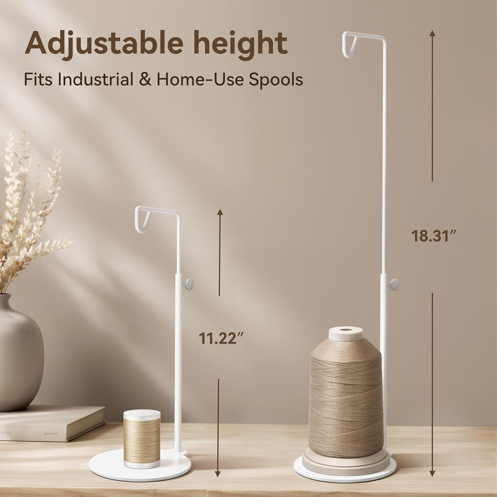 Soporte de hilo de cono ajustable de 11.22 a 18.31 pulgadas para máquina de