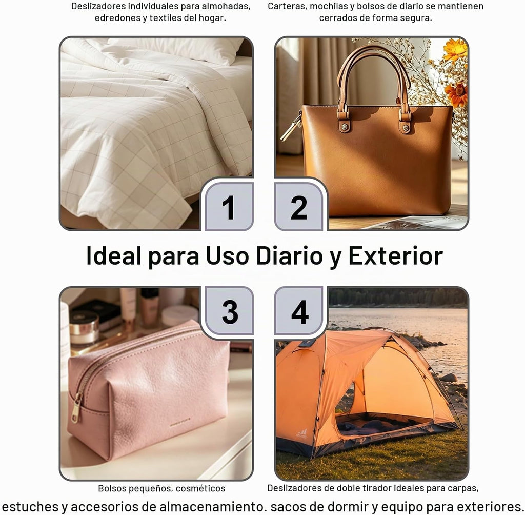 Cinta de Cremallera de Nylon #3 para Costura: YZSFIRM 24 Yardas Serie Gris por Yarda Cremalleras de Bobina de Nylon para Manualidades de Costura DIY con 30 Deslizadores de Cremallera de Metal al Por