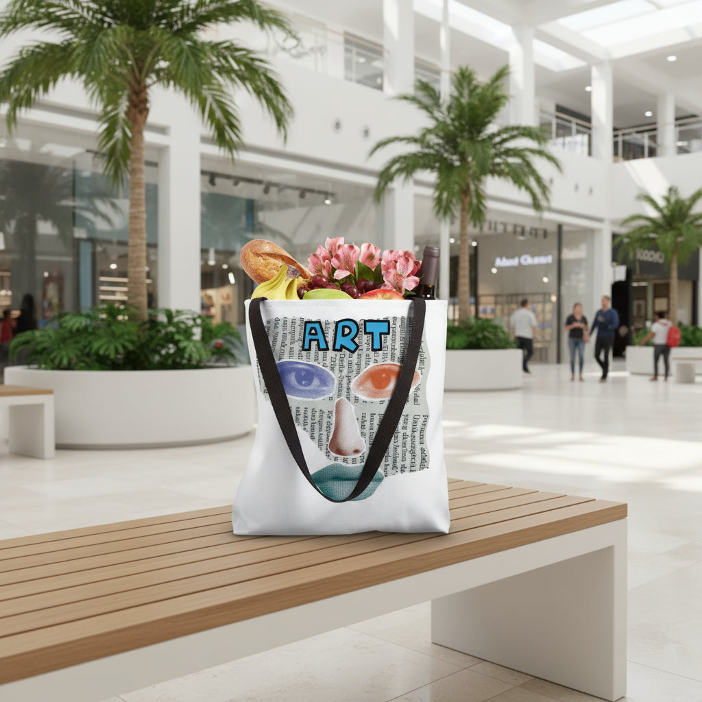 Art Collage Tote Bag