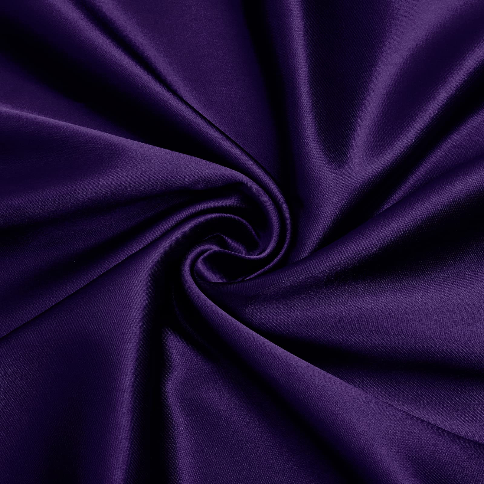 VACVELT Charmeuse Satin Fabric by The Yard, 60 Inch Wide Purple Satin Fabric Shiny & Soft Cloth Fabric, Silky Satin Fabric for Bridal Dress, Wedding Decorations, Crafts, Sewing, Draping (1 Yard)