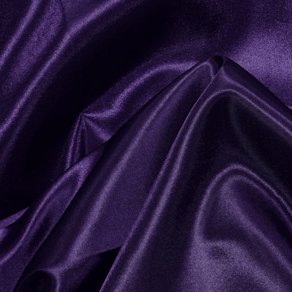 VACVELT Charmeuse Satin Fabric by The Yard, 60 Inch Wide Purple Satin Fabric Shiny & Soft Cloth Fabric, Silky Satin Fabric for Bridal Dress, Wedding Decorations, Crafts, Sewing, Draping (1 Yard)