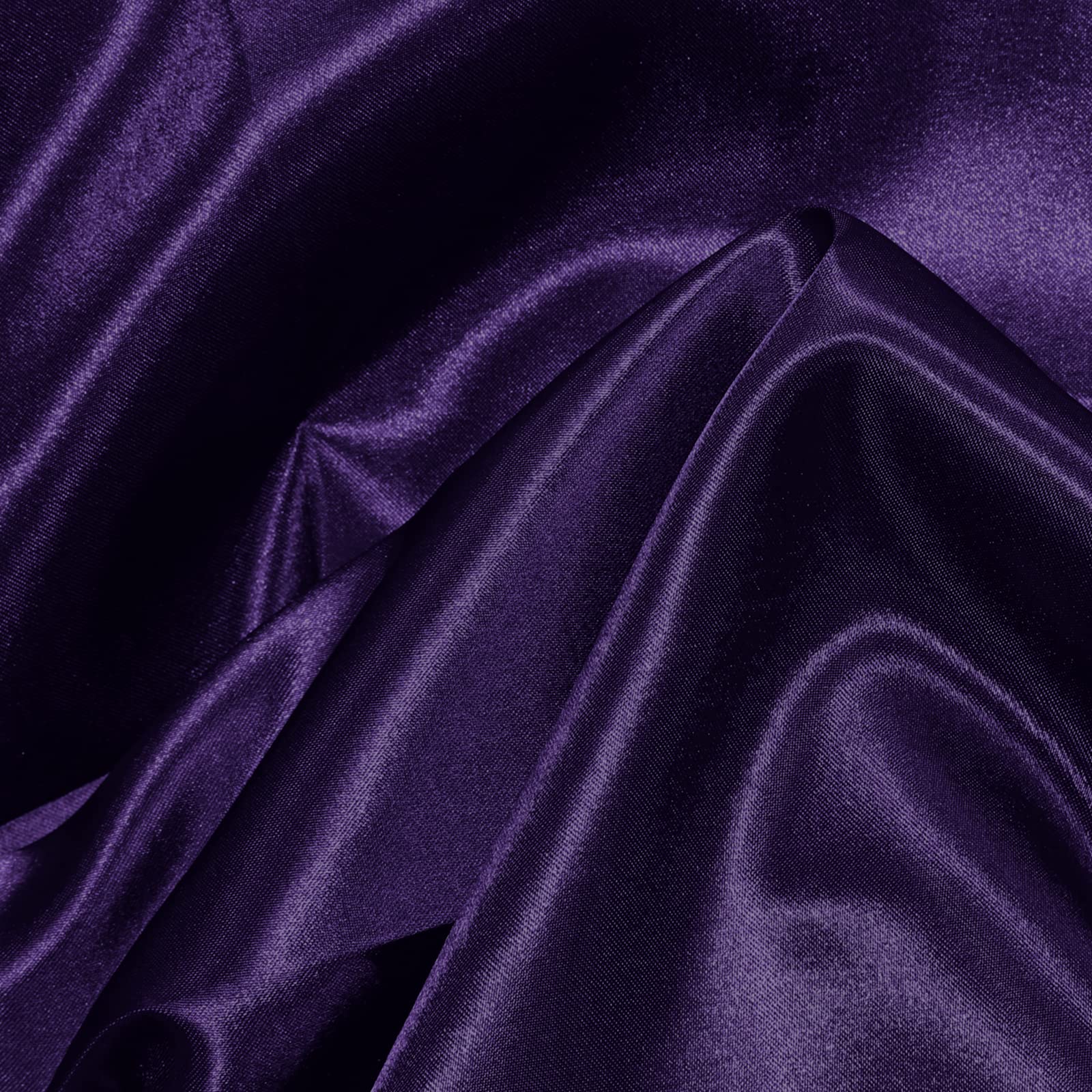 VACVELT Charmeuse Satin Fabric by The Yard, 60 Inch Wide Purple Satin Fabric Shiny & Soft Cloth Fabric, Silky Satin Fabric for Bridal Dress, Wedding Decorations, Crafts, Sewing, Draping (1 Yard)