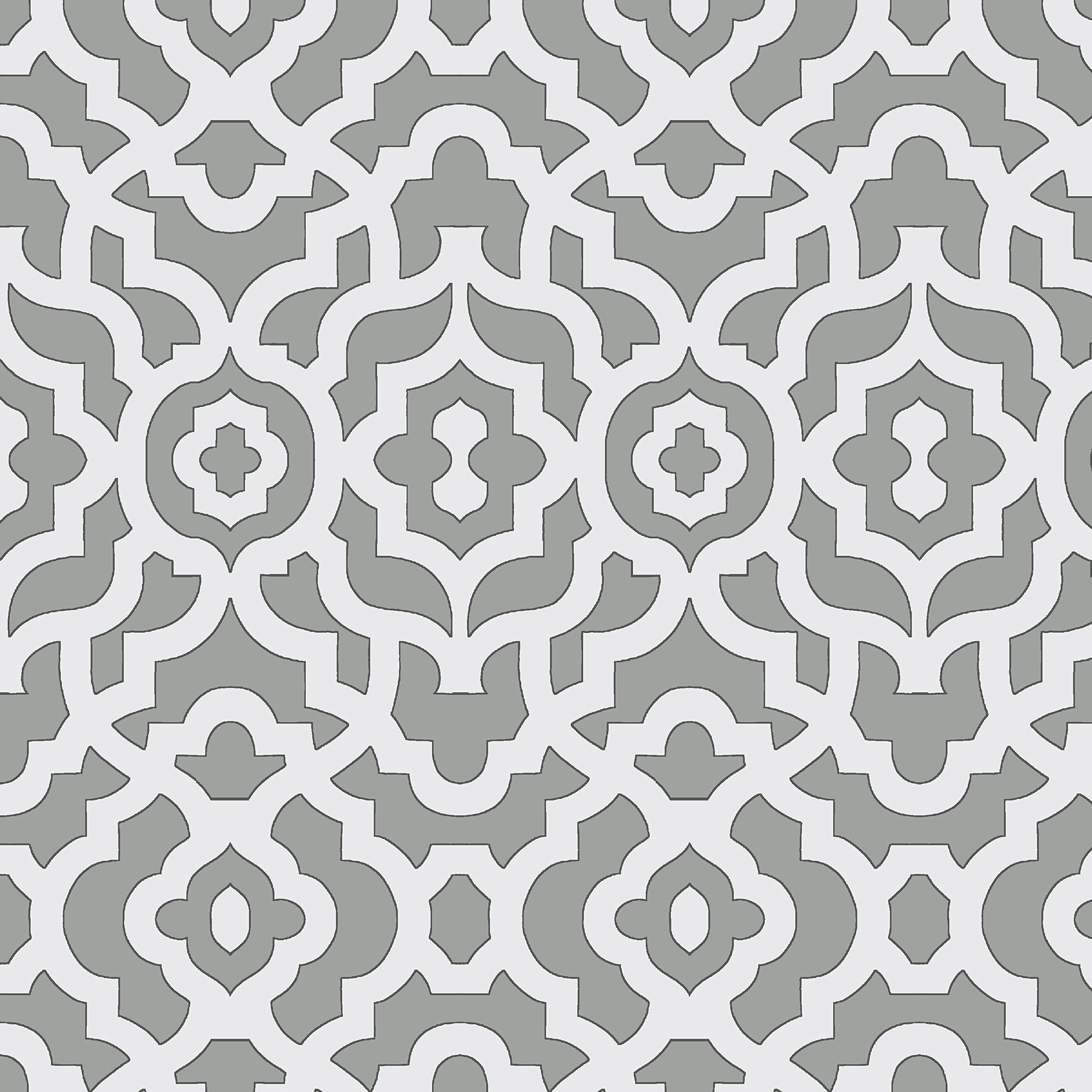 Stitch & Sparkle 100% Cotton Duck 54" Lattice Light Grey Color Sewing Fabric by The Yard