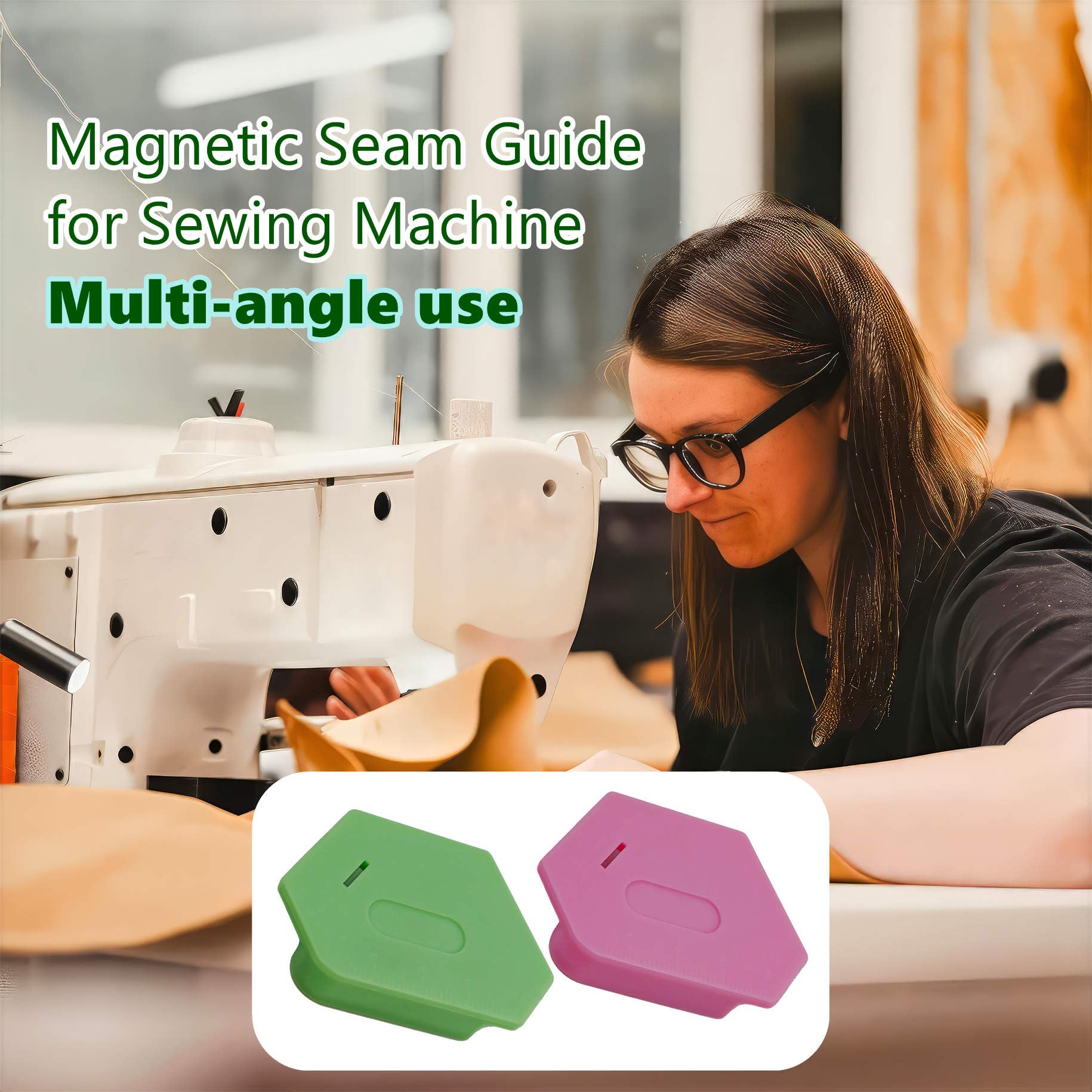 Magnetic Seam Guide for Sewing Machine