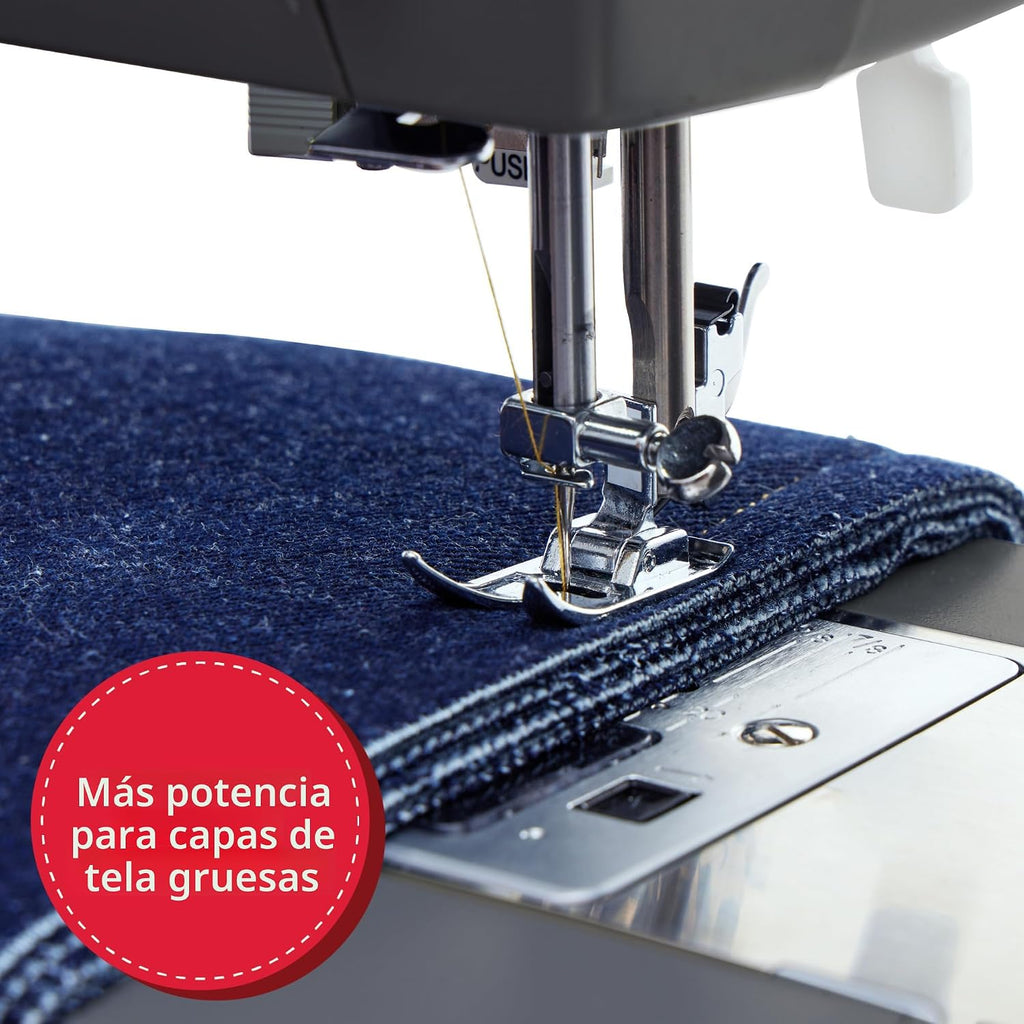 Singer 4411: máquina de coser resistente con velocidad de costura muy alta, Plástico, Blanco, M