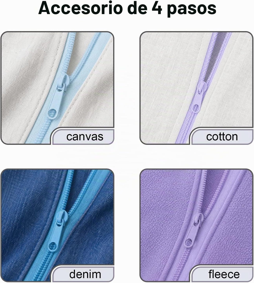 Cinta de Cremallera de Nylon #3 para Costura: YZSFIRM 24 Yardas Serie Gris por Yarda Cremalleras de Bobina de Nylon para Manualidades de Costura DIY con 30 Deslizadores de Cremallera de Metal al Por