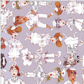 Loralie Designs Tossed Nurses Gray Fabric by The Yard for Quilting