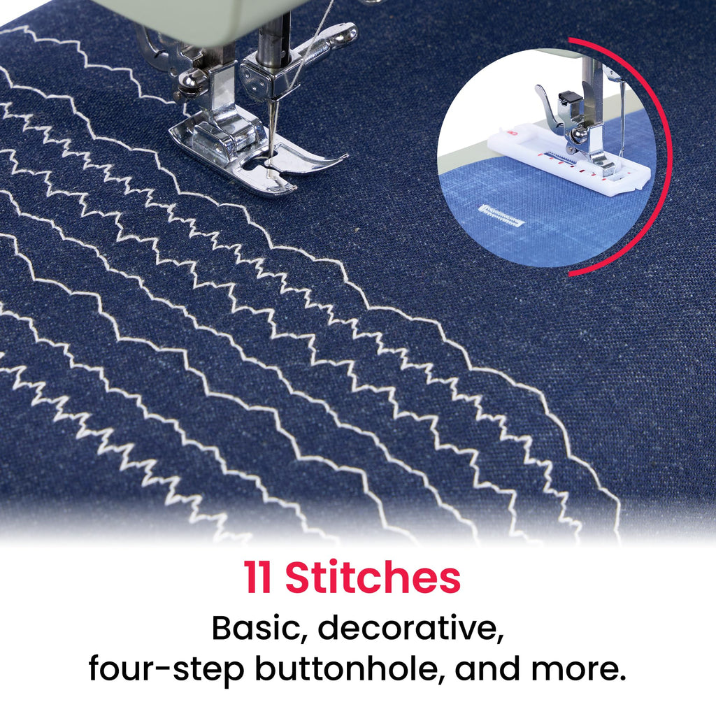 Singer 4411: máquina de coser resistente con velocidad de costura muy alta, Plástico, Blanco, M