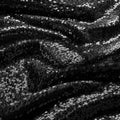 YPDY 1 Yard Black Sequin Fabric,48 Inch Width by The Yard,Sparkly Glitter Material for Xmas Decor Tablecloths Wedding Decor and DIY Sewing Projects