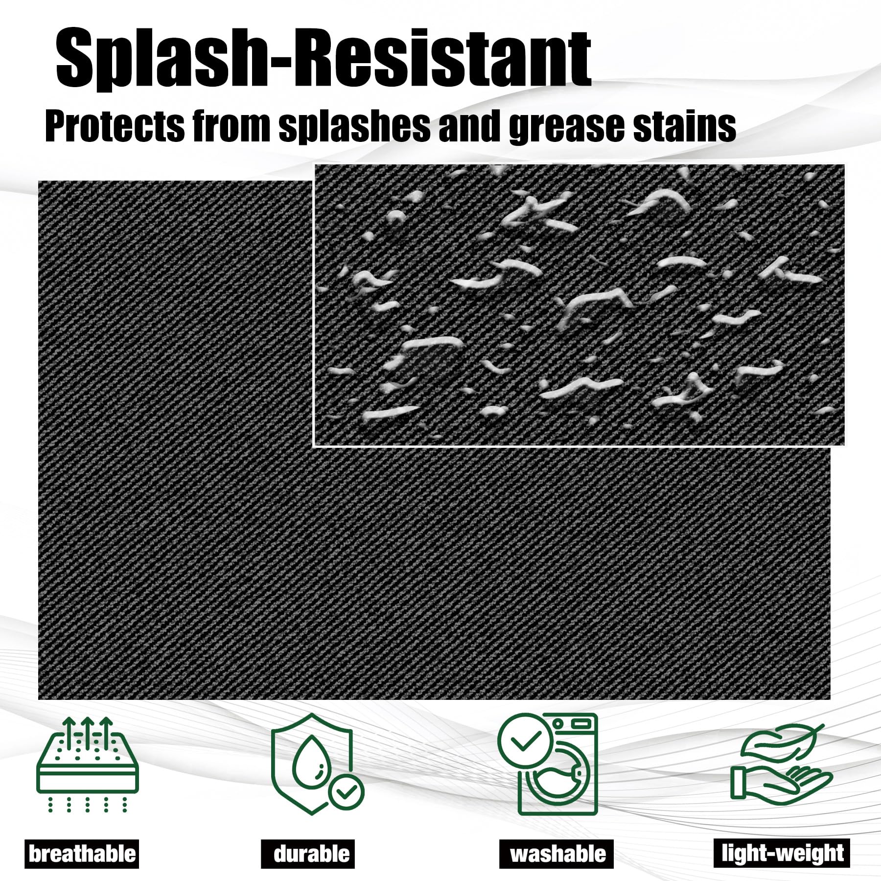 NOBONDO 12 Pack Bib Apron - Unisex Black Apron