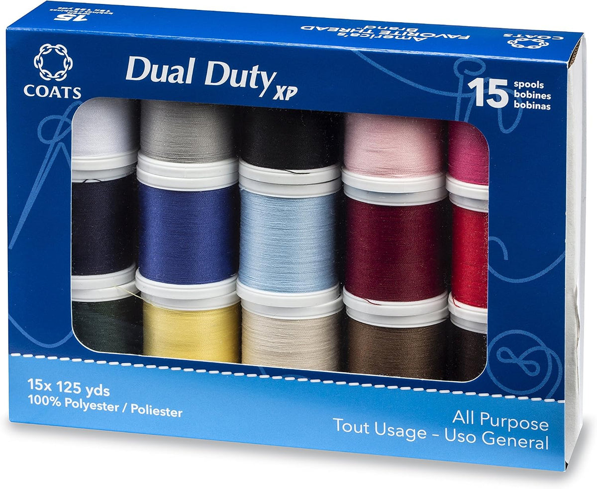 Coats Dual Duty XP Caja de Hilo de Propósito General 15/Paquete