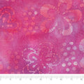 Singer Fabric -100% Cotton, Batik Collection, Pink Flower, Cut by The Yard, 42 Inches