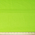 Stitch & Sparkle, Cotton 44" Medium Dot Grass Color Sewing Fabric by The Yard