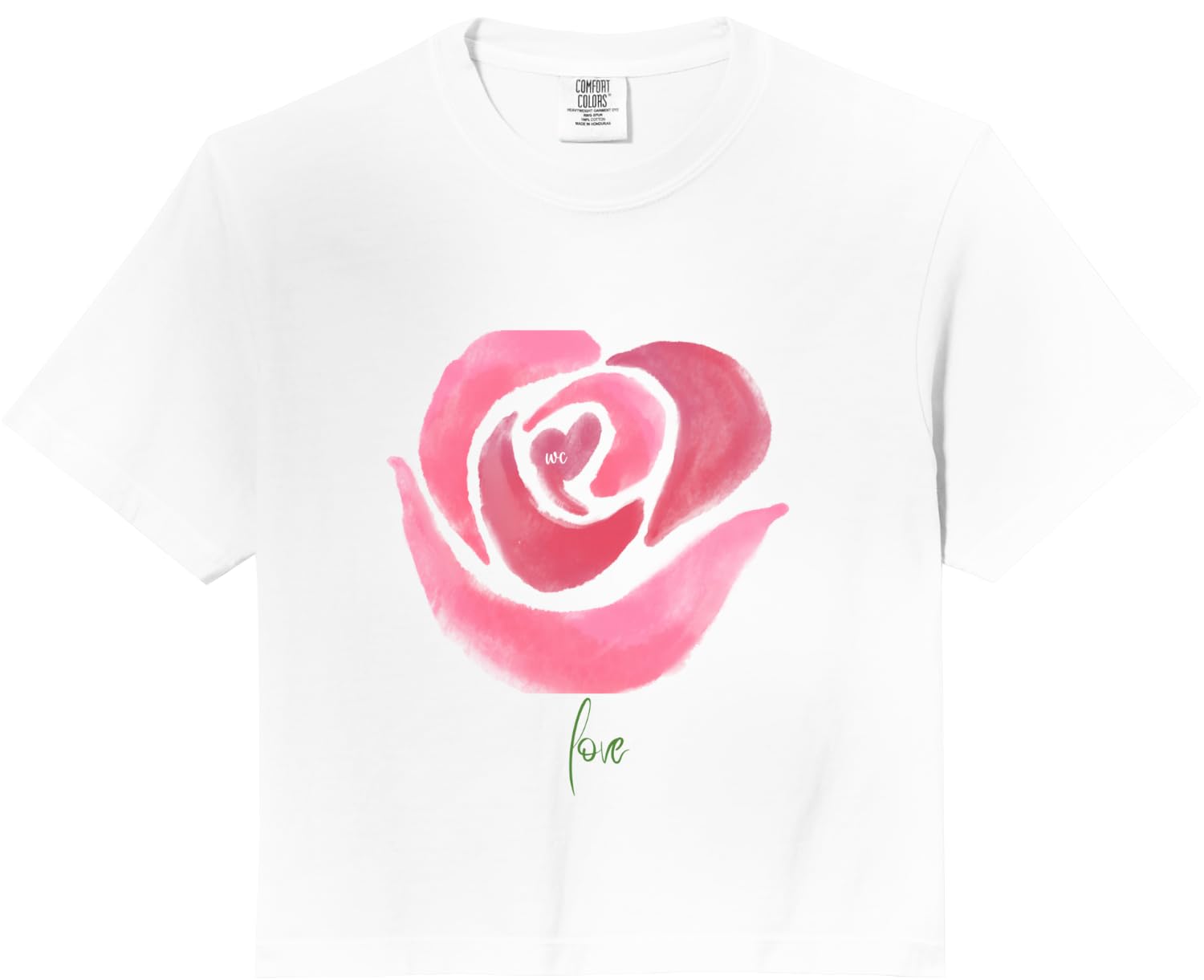 Un top corto de colores Rose Comfort