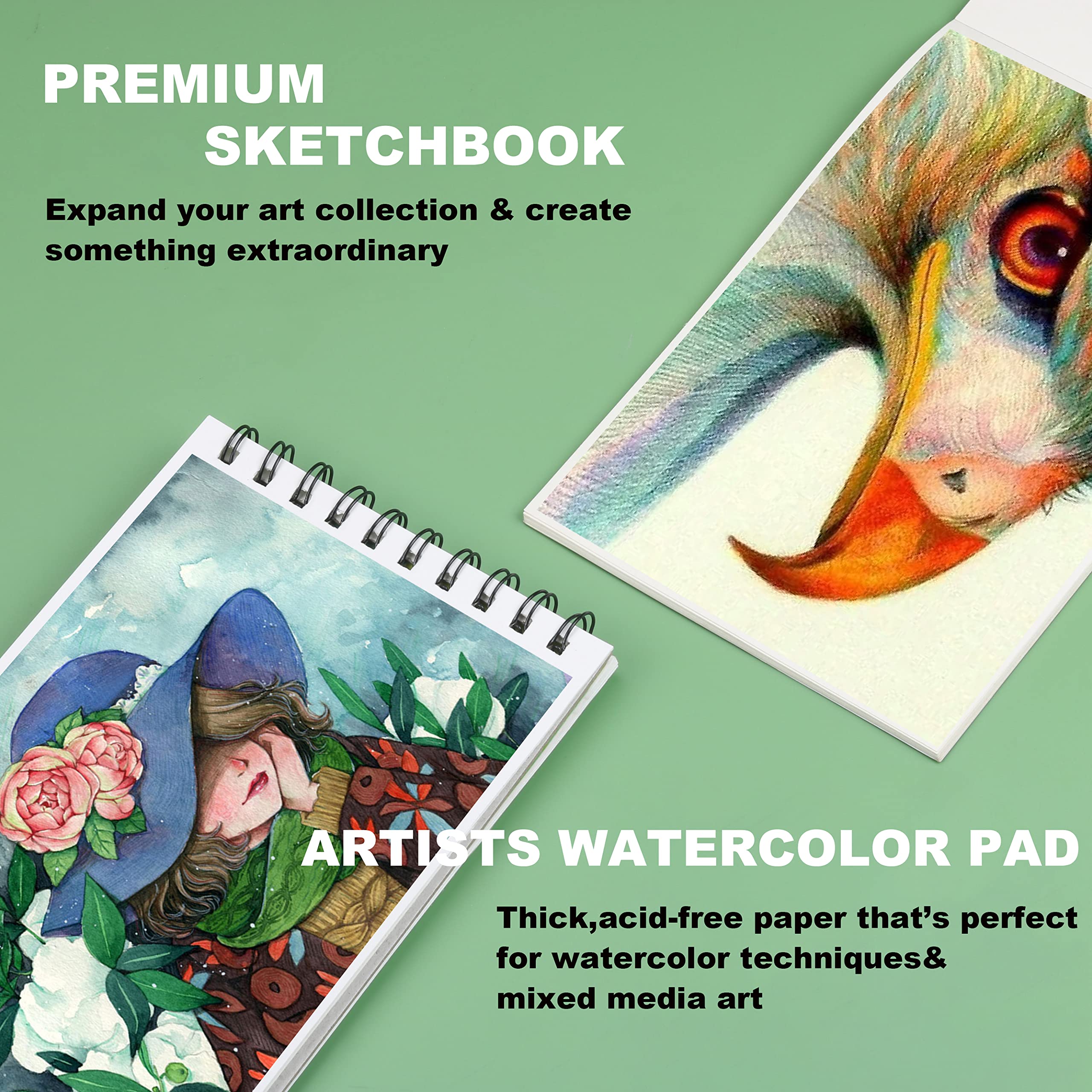 KALOUR 76pc Art Supply Set - Sketching & Drawing Kit