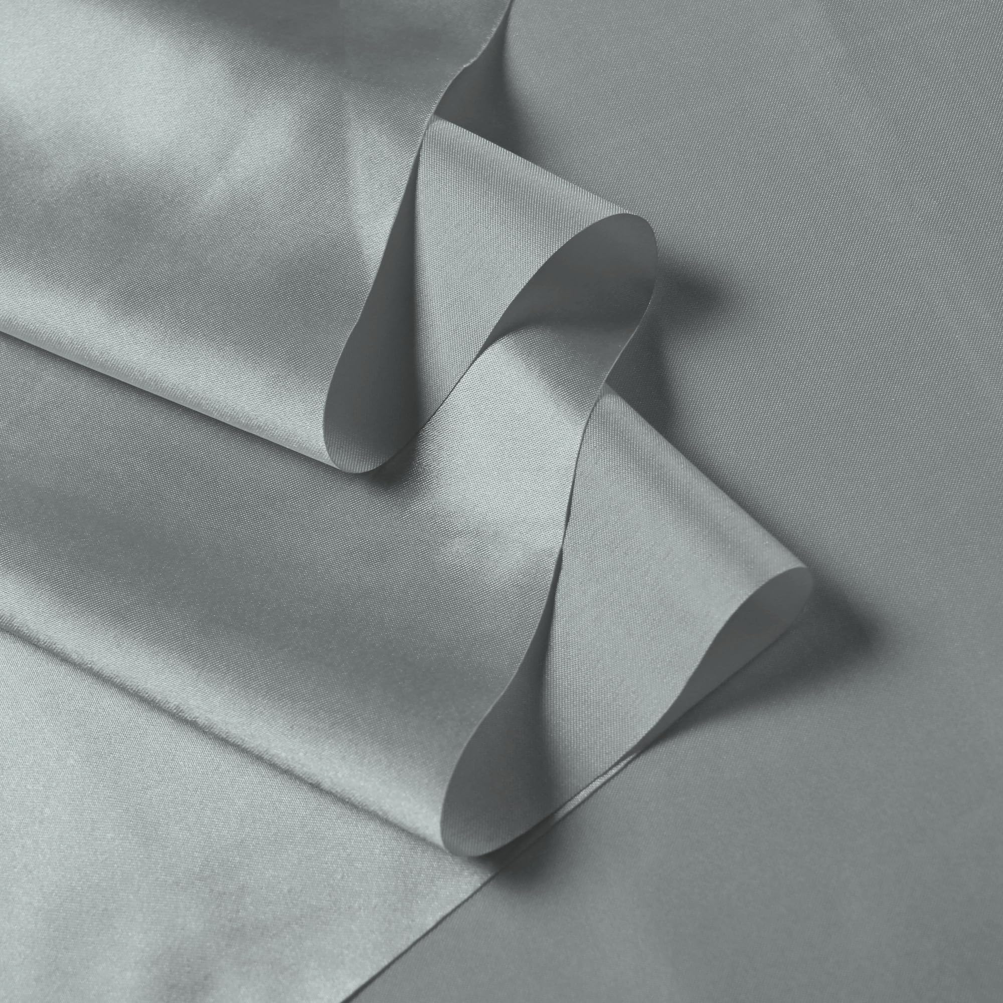 BVIEAKD Silver Satin Fabric by The Yard 54 inch x 1 Yard Soft Cloth Fabric Silky Satin Fabric for Sewing Dressmaking Crafts DIY Crafts