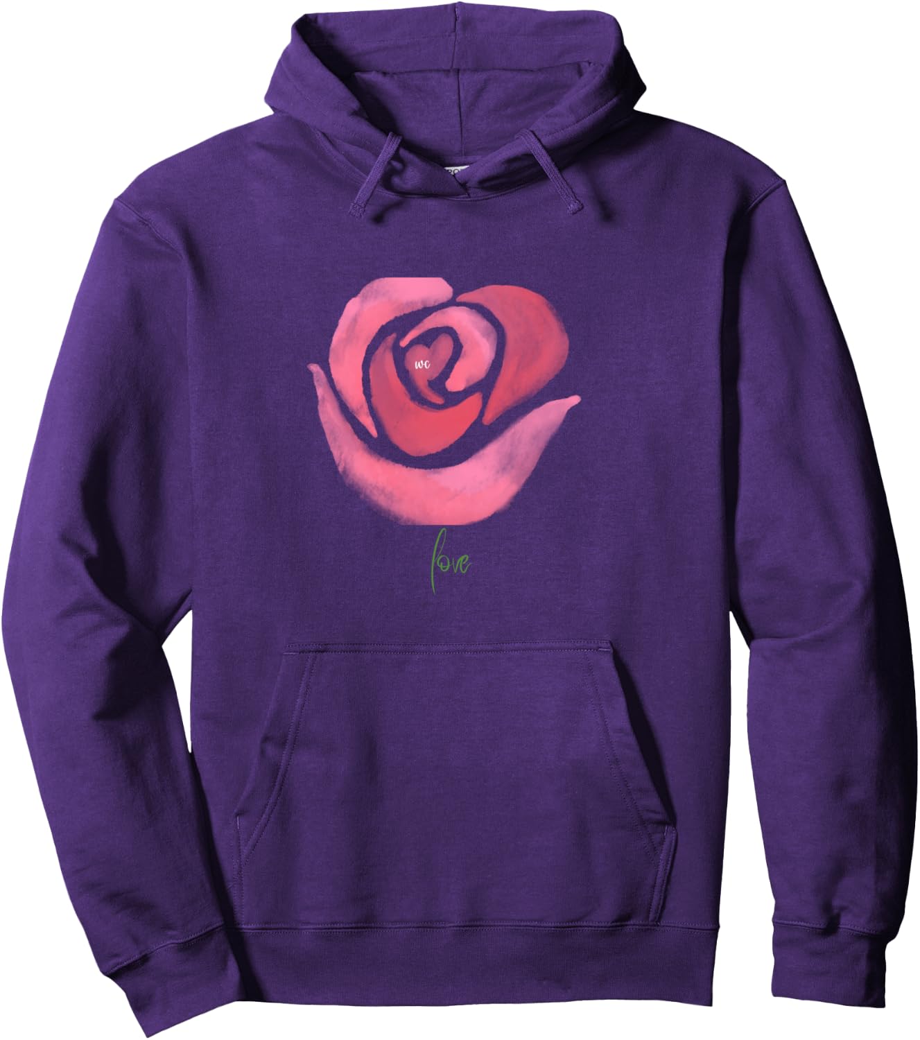 Sudadera con capucha A Rose, Negro -