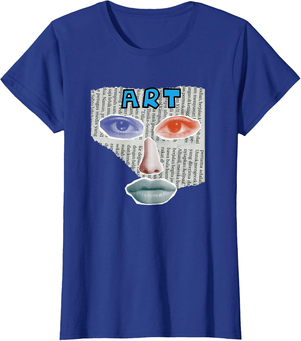 Camiseta Art Collage, Negro -