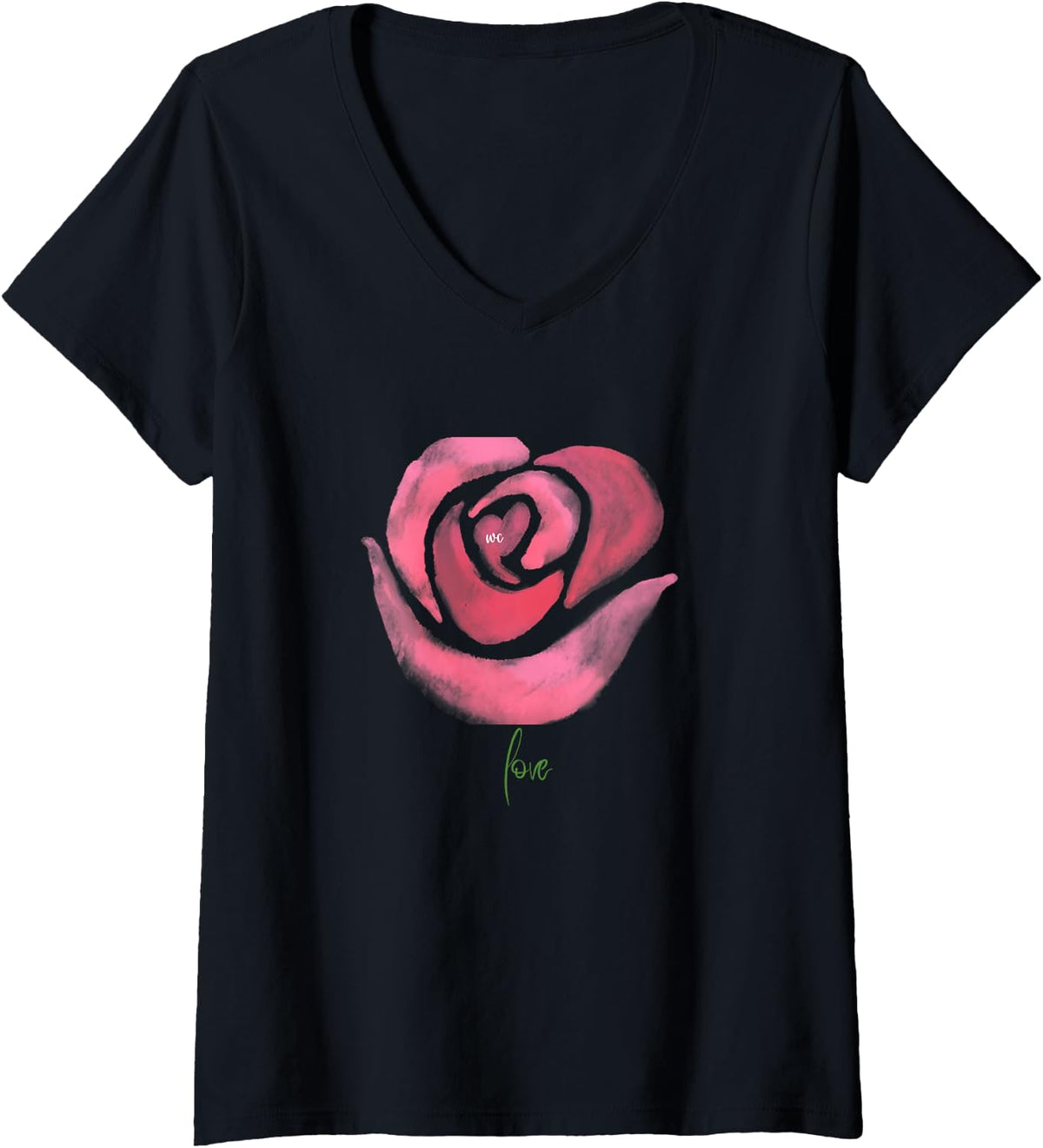 Camiseta con cuello en V