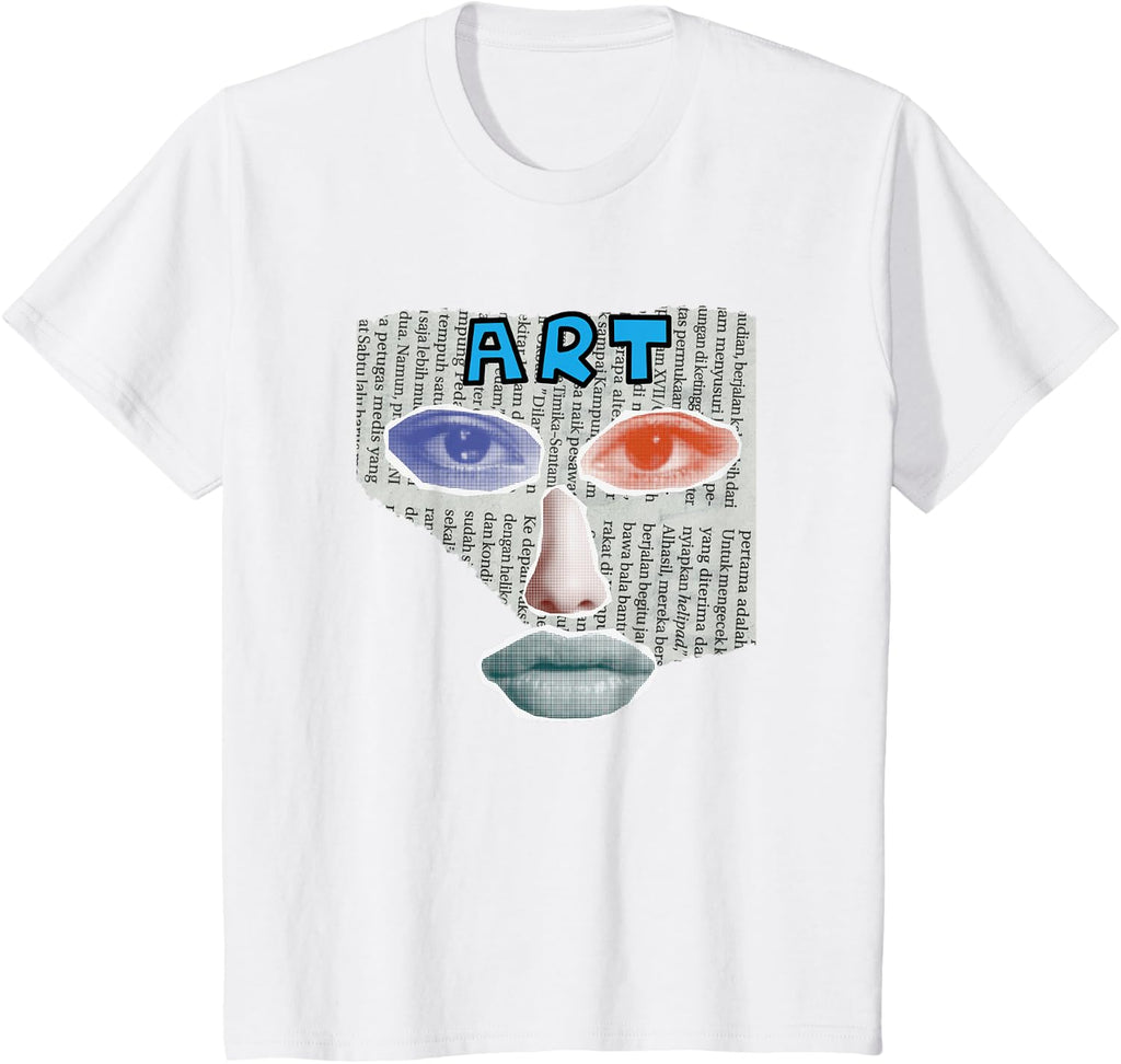Camiseta Art Collage, Negro -