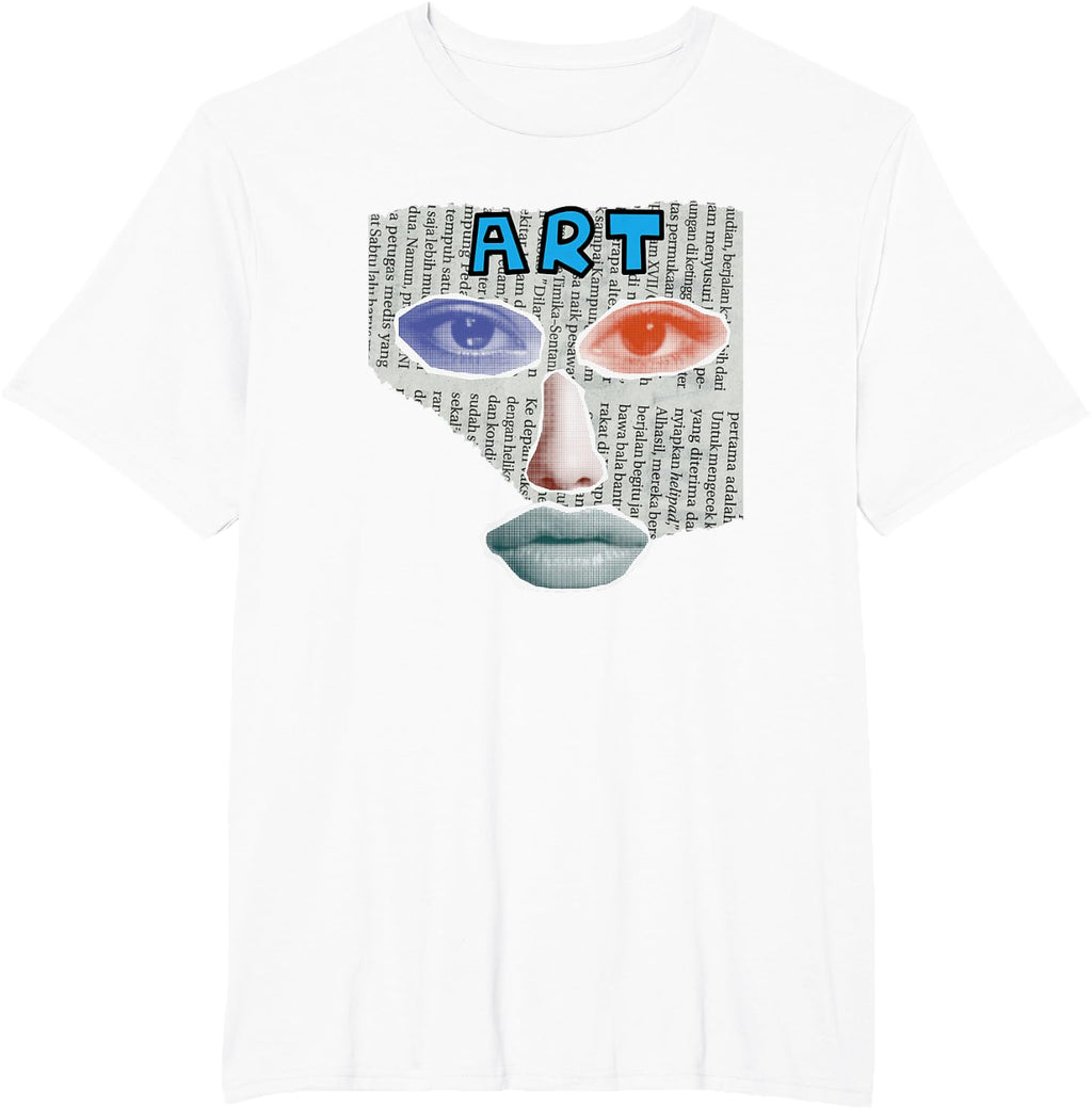 Camiseta Art Collage, Negro -