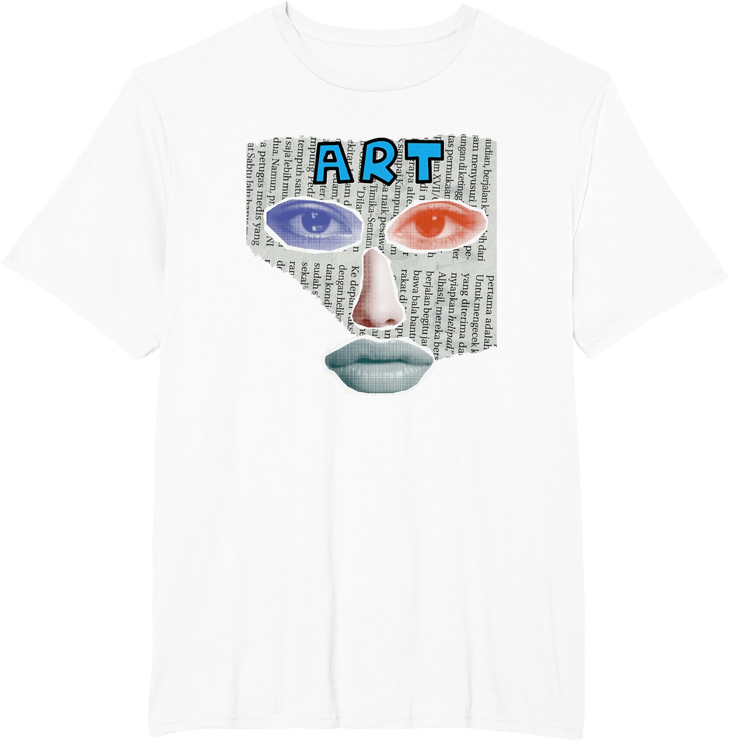 Camiseta Art Collage, Negro -