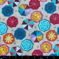 100% Cotton Fabric by The Yard for Sewing, Quilting, DIY Crafts - 42 Inches (Colorful Umbrellas)