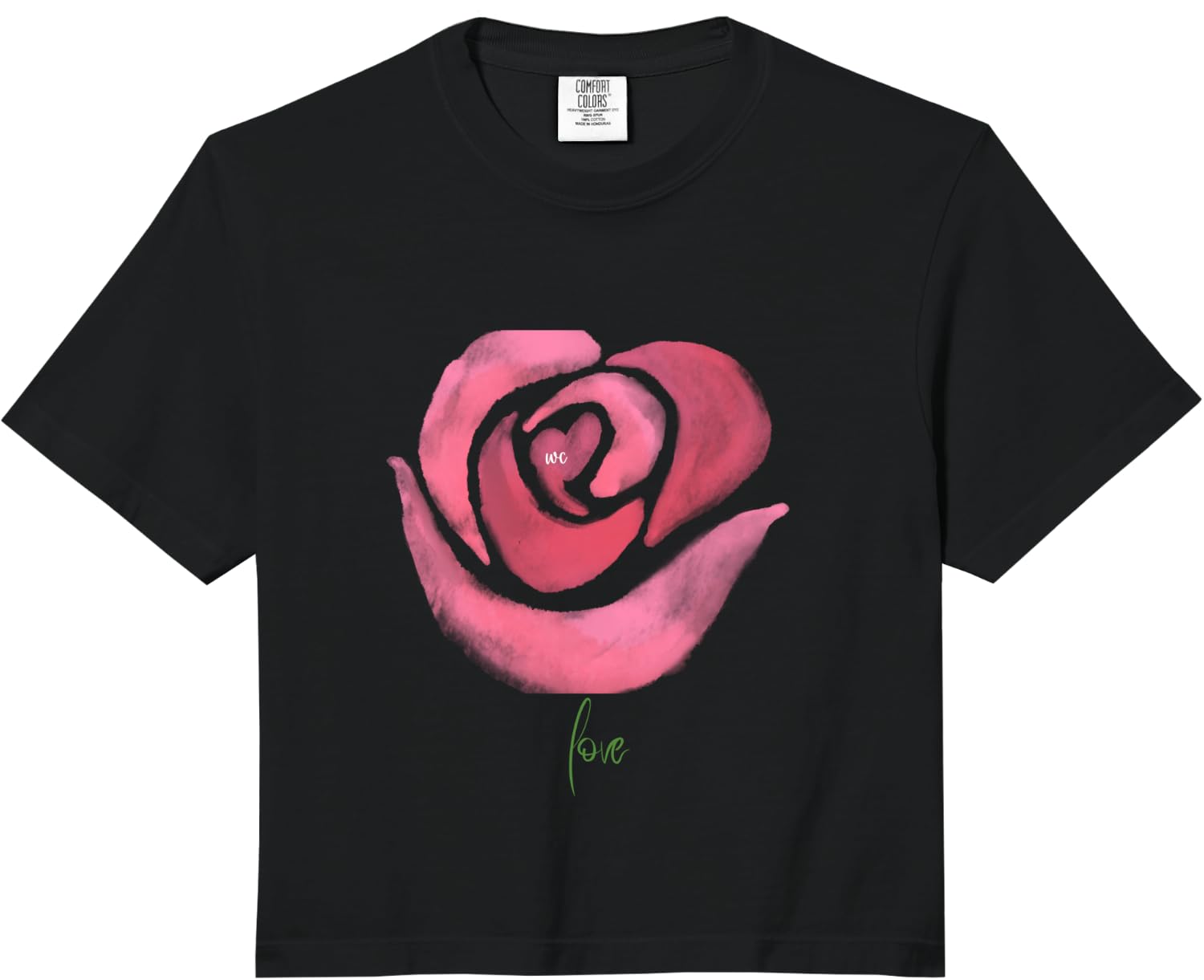 Un top corto de colores Rose Comfort