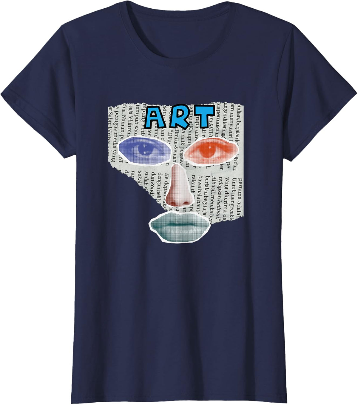 Camiseta Art Collage, Negro -