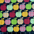 100% Cotton Fabric by The Yard for Sewing, Quilting, DIY Crafts - 42 Inches (Gingham Apples)
