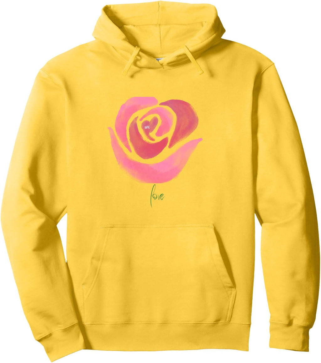 Sudadera con capucha A Rose, Negro -