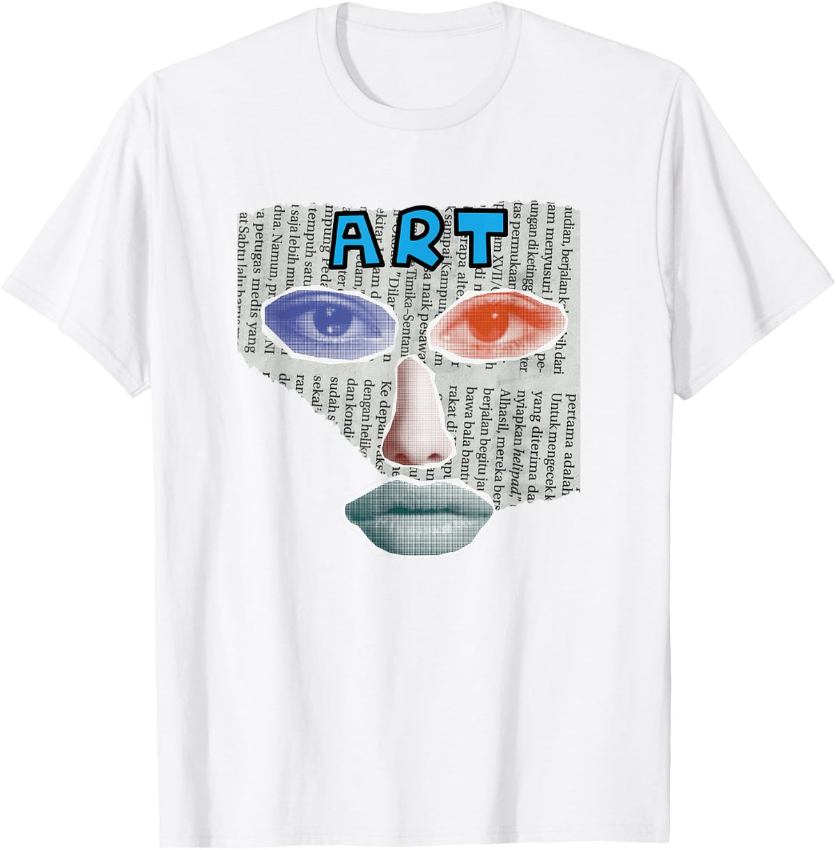 Camiseta Art Collage, Negro -