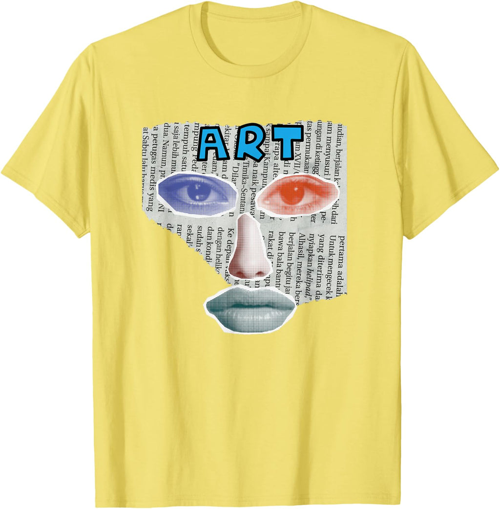 Camiseta Art Collage, Negro -